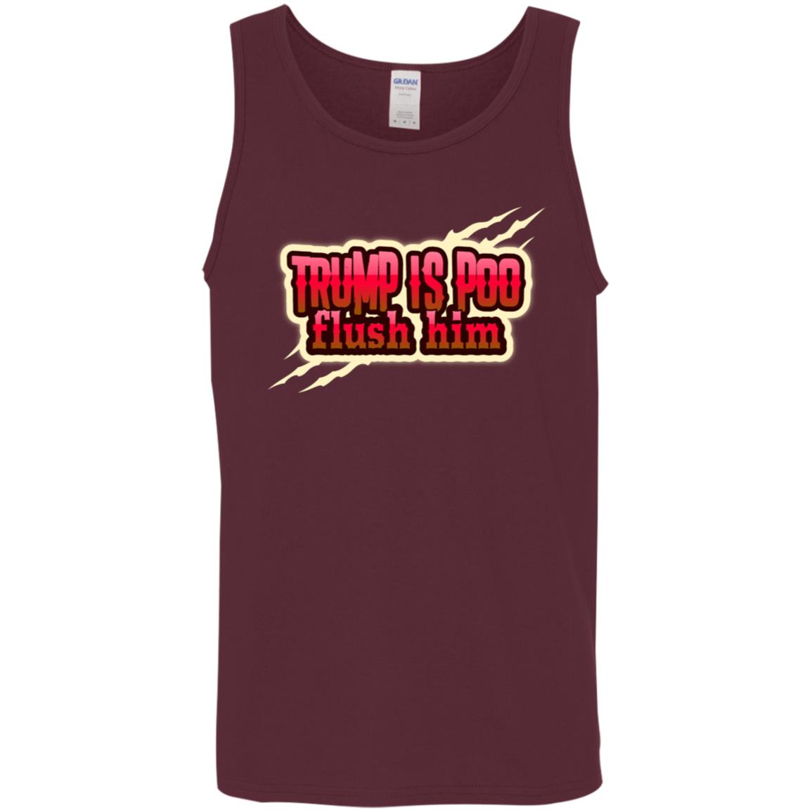 Trump is Poo Cotton Tank Top 5.3 oz.