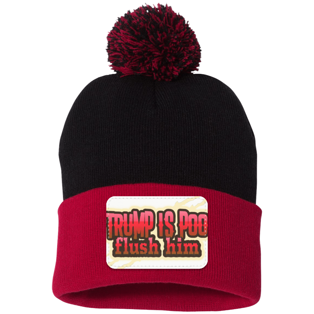 Trump is Poo Pom Pom Knit Cap